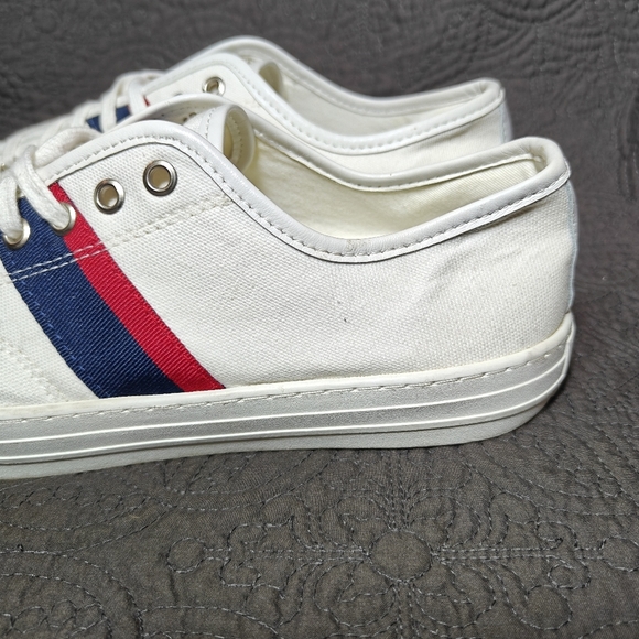 Polo Ralph Lauren White Canvas Team USA Olympic 2020 Tokyo Sneakers Mens 10.5D main image 8